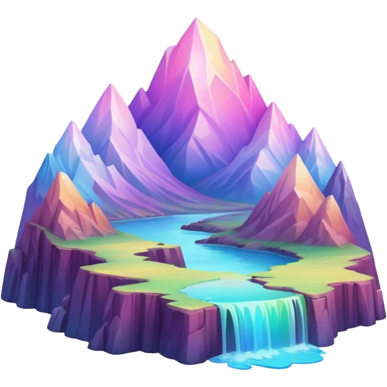 Epic complex detailed iridescent gradients aesthetic-scenery emoji