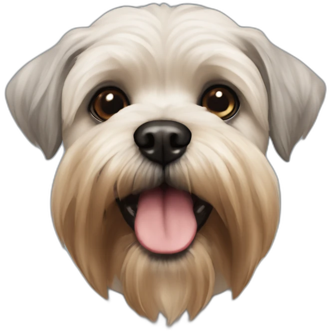Bichon Golden Schnauzer Yorky Pug viejo emoji