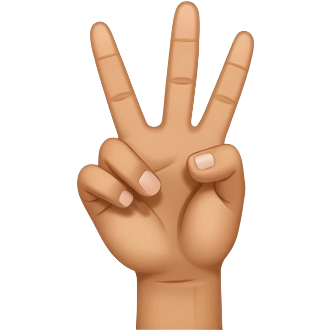 peace hand signal but with thumb up as well emoji