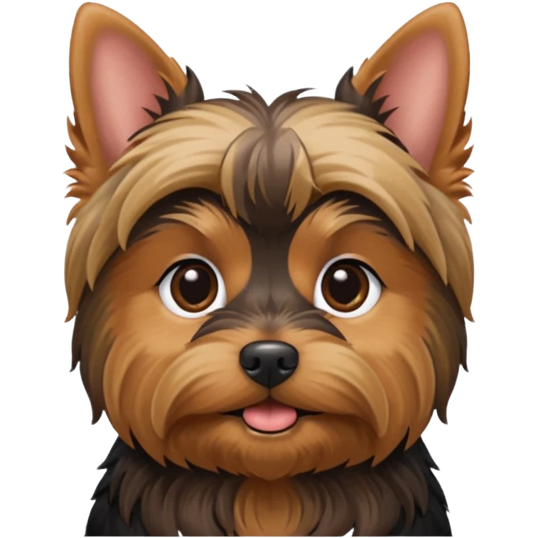 a Yorkshire Terrier face. emoji