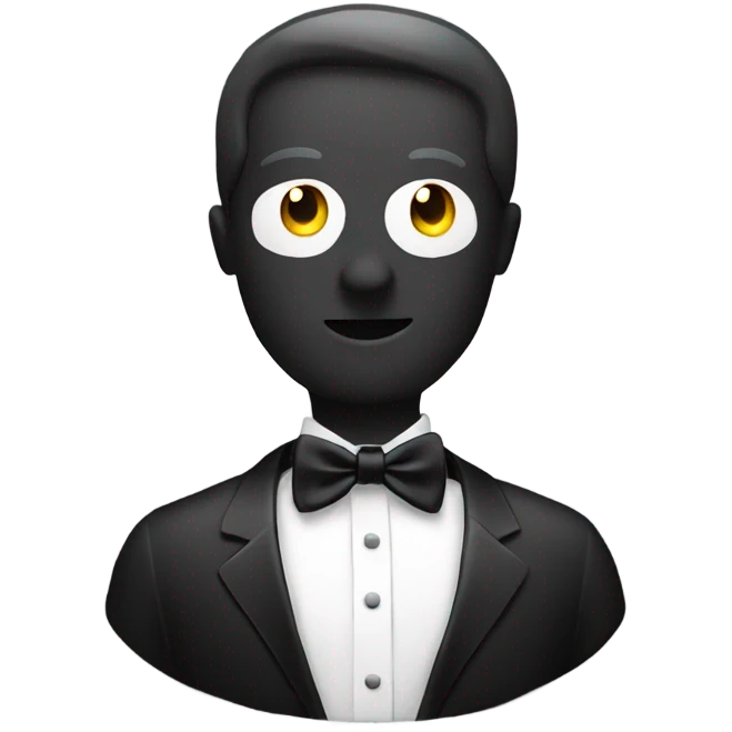 speech bubble in a tuxedo emoji