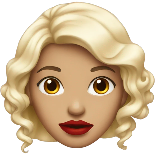 Red lips  emoji