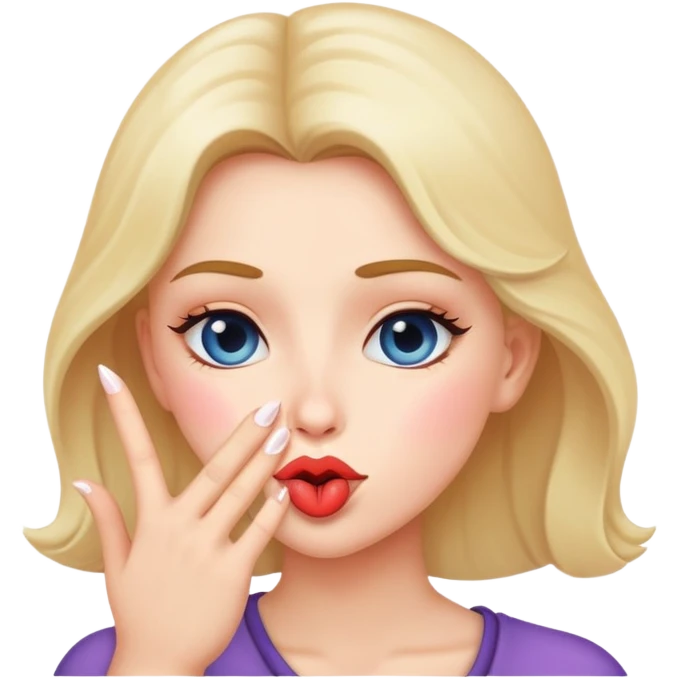 someone blowing a kiss  emoji