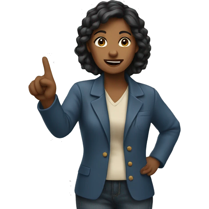 Women pointing emoji