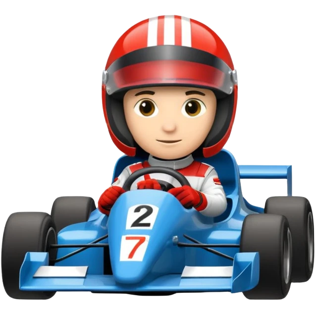 Formula racer emoji