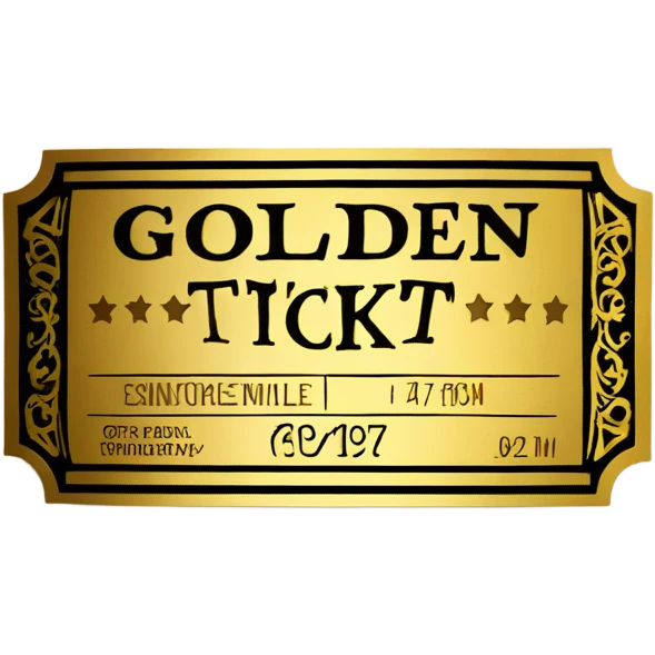Golden ticket  emoji