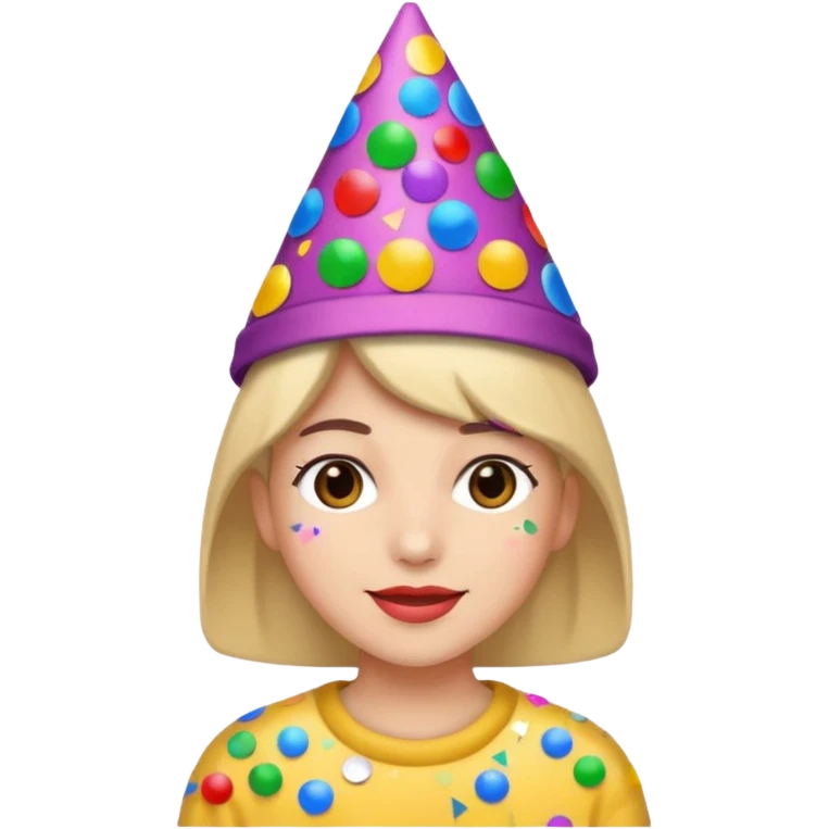 Happy Birthday Confetti Hat emoji