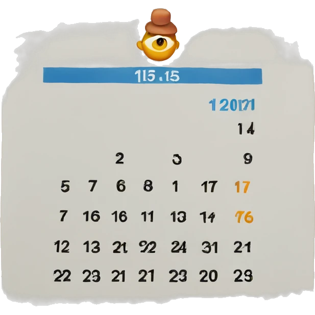 A Day calendar with July 15 on it  emoji
