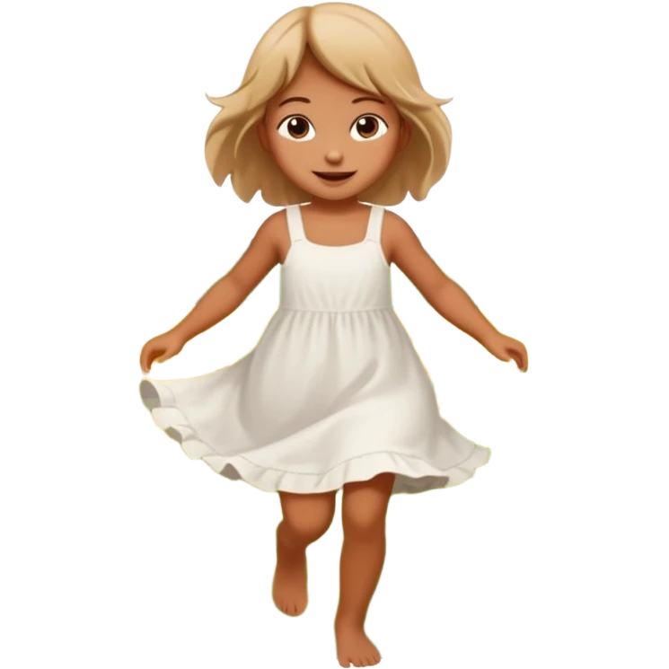 Little girl frolicking in a field emoji