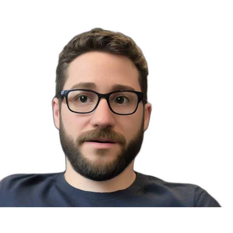 cool guy blurry background portrait emoji