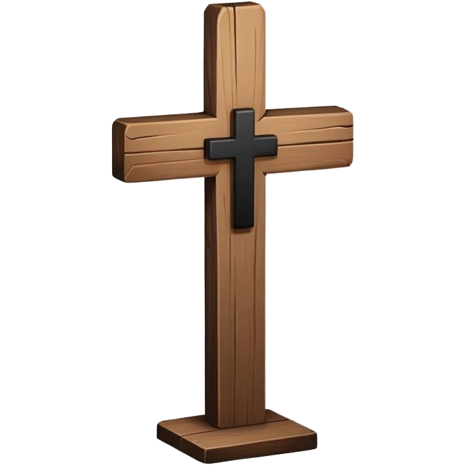 black cross emoji