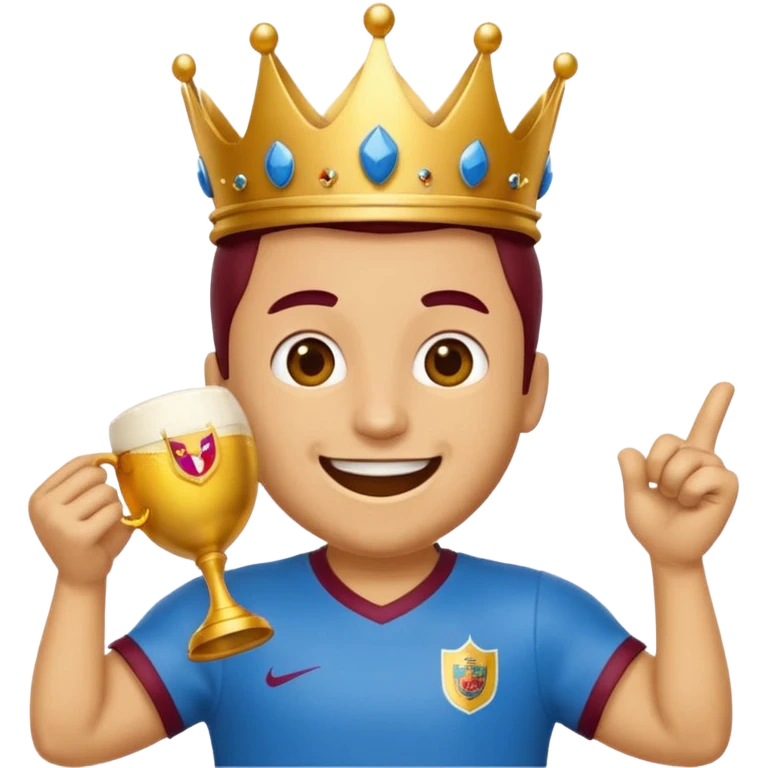 puedes hacer un emoji de la celebración de la corona de Lamine Yamal? emoji