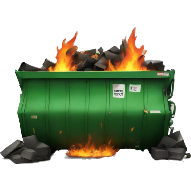 Dumpster fire  emoji