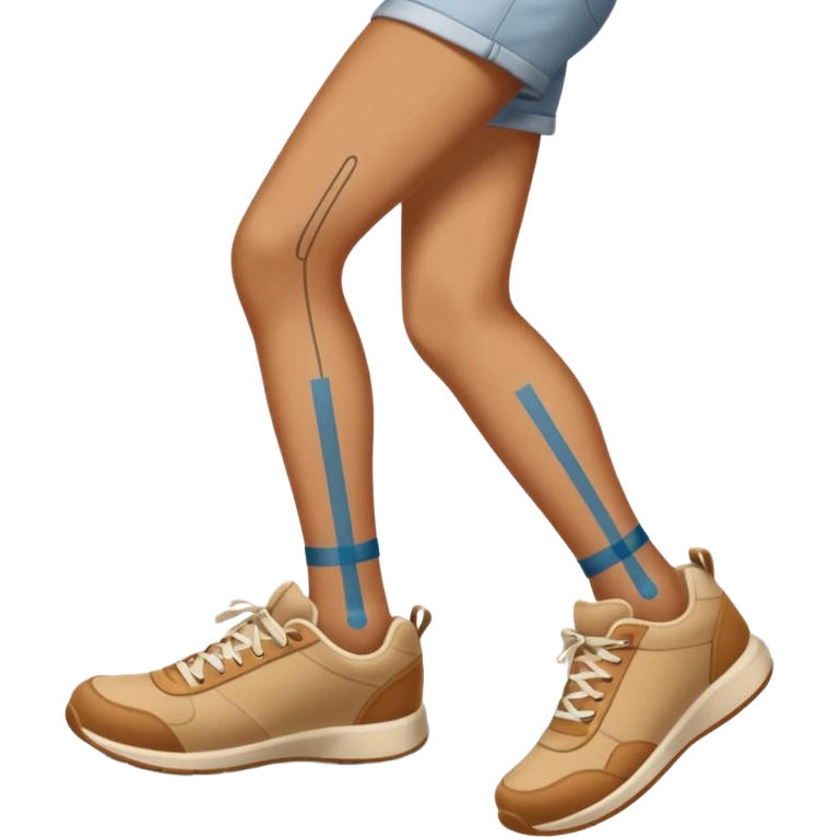 a shoe with a foot inside, stepping and showing a clear shoe print below. and leg with motion line







 emoji