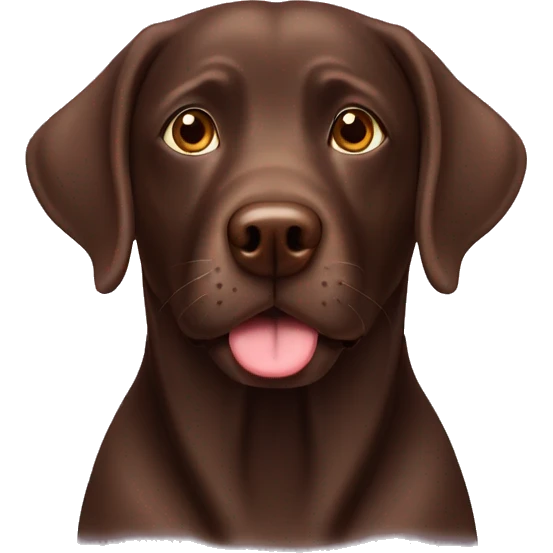Chocolate lab emoji