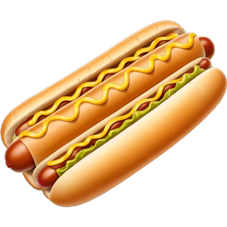 Mans hot dog emoji