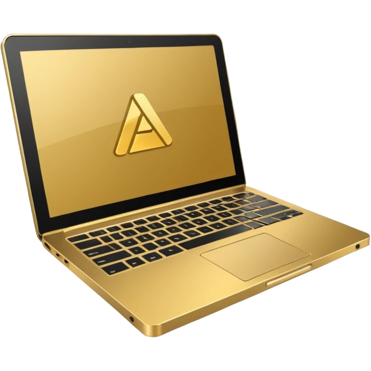 gold laptop with ableton emoji
