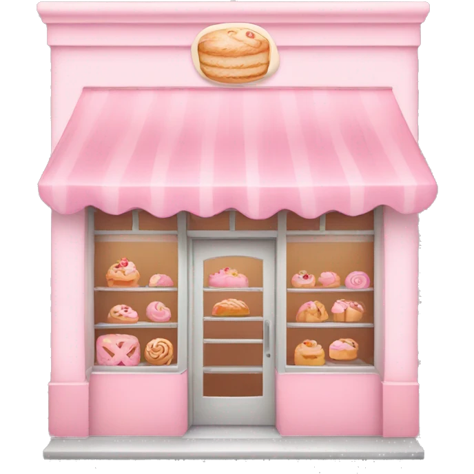 Pastel pink bakery emoji