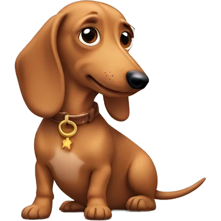 Wiener dog ￼ emoji