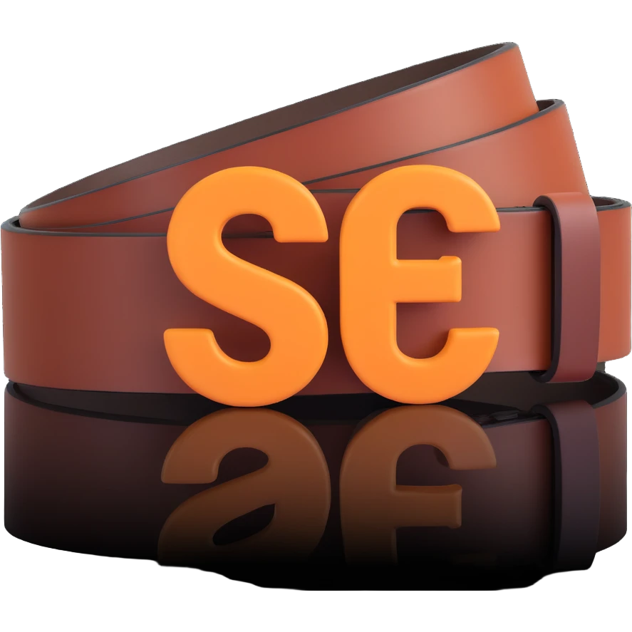 A belt with the letters S and E emoji