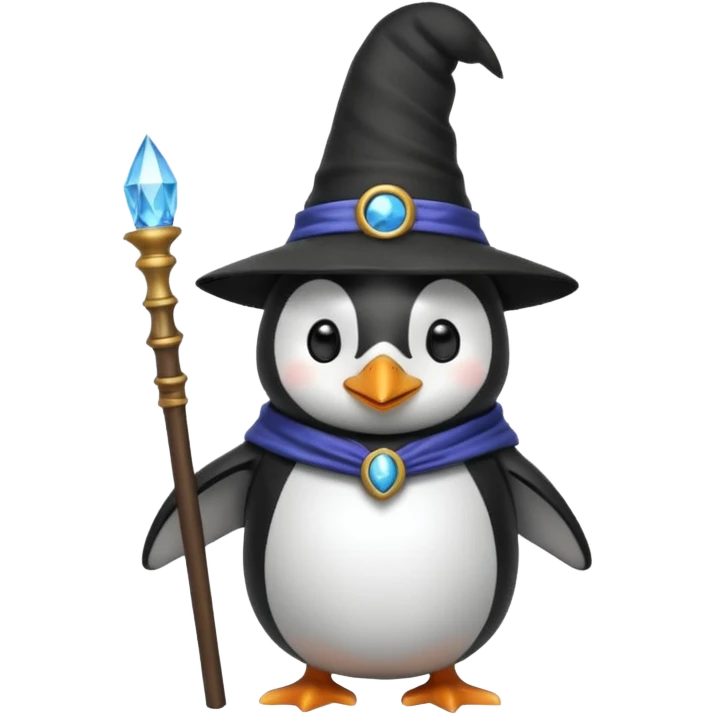 Penguin Wizard emoji