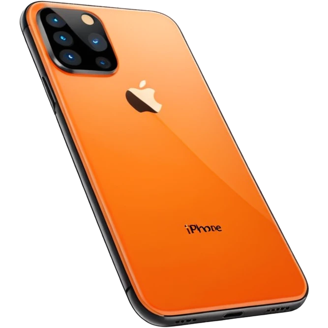 Iphone 17 pro max orange color emoji