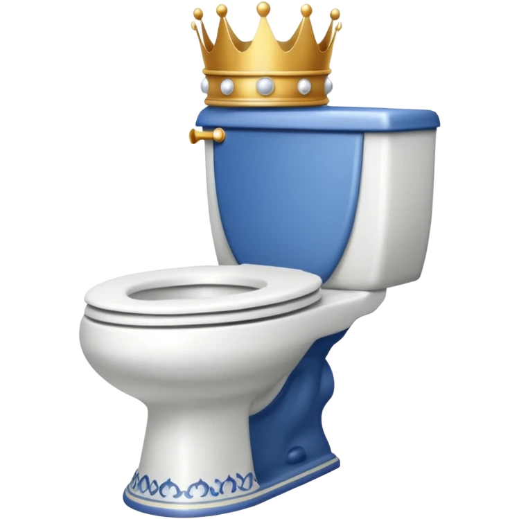 Toilet with a crown  emoji