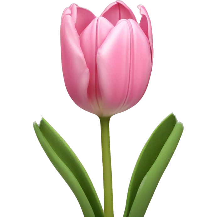 light pink tulips emoji