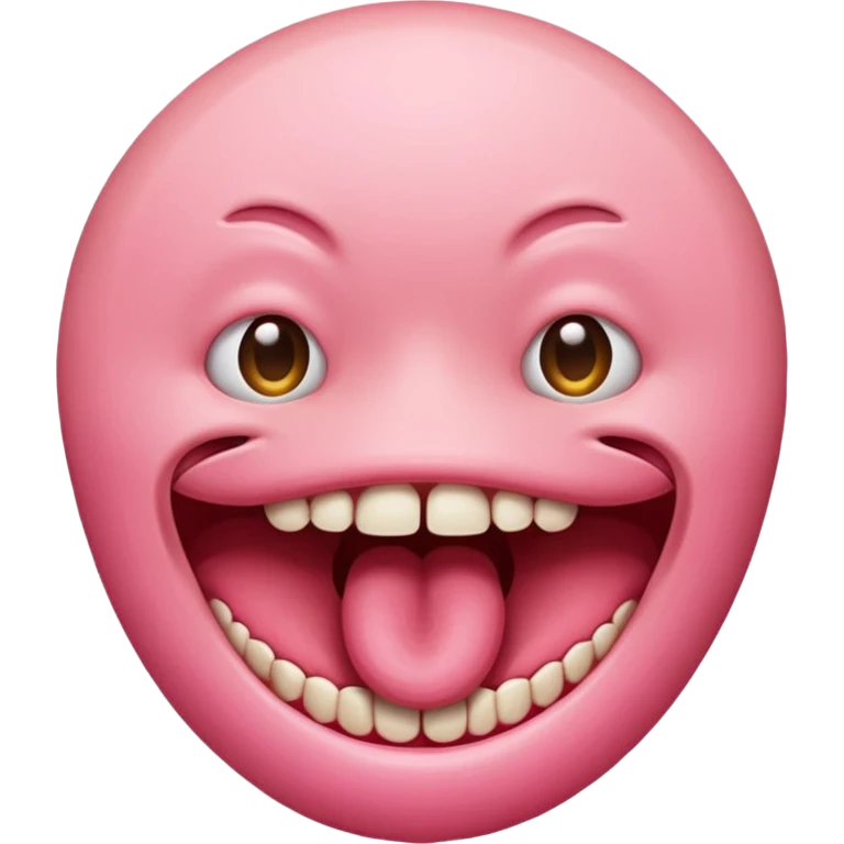 mouth no teeth emoji