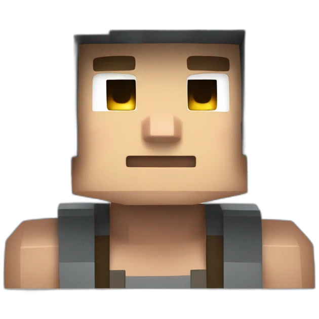 minecraft steve super strong  emoji