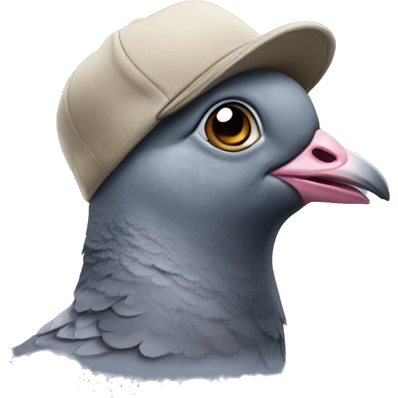 pigeon wearing a hat  emoji
