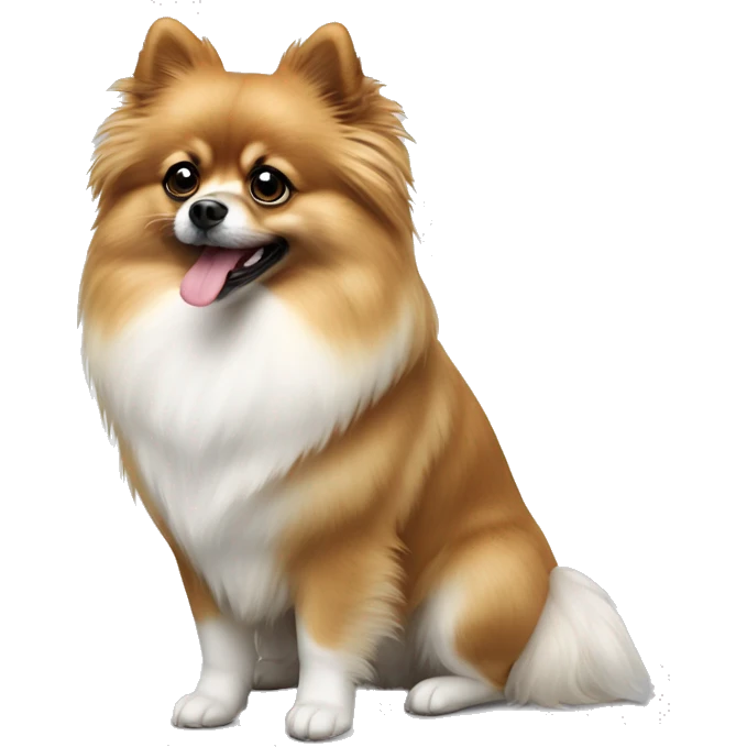 Lulu da Pomerania branco  emoji