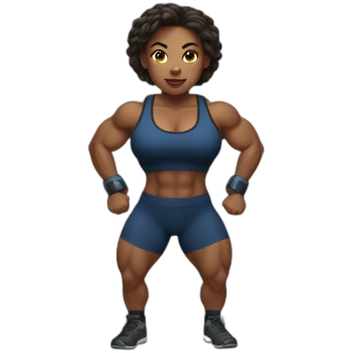 Strong powerlifter woman emoji