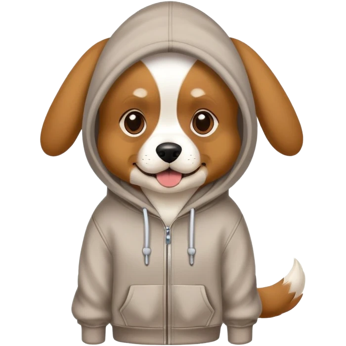 Dog with a hoodie  emoji