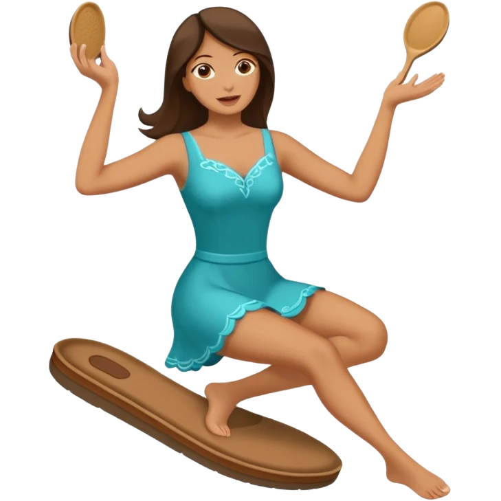 Terlik fırlatan anne emoji