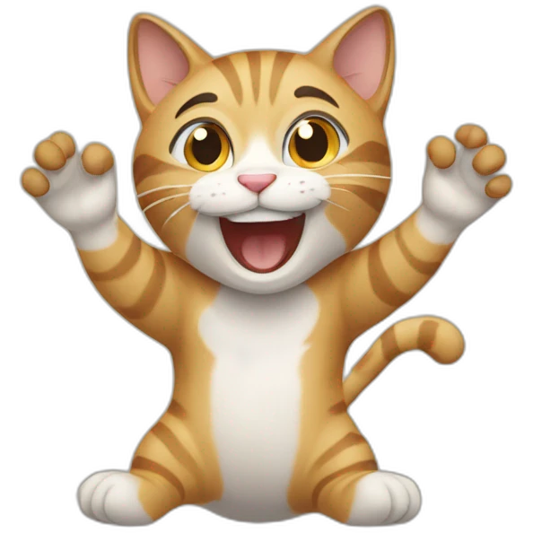 Excited cat's emoji