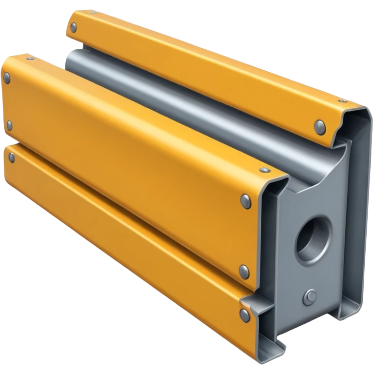 industrial metal beam, clean, no rust, as simple as possible emoji