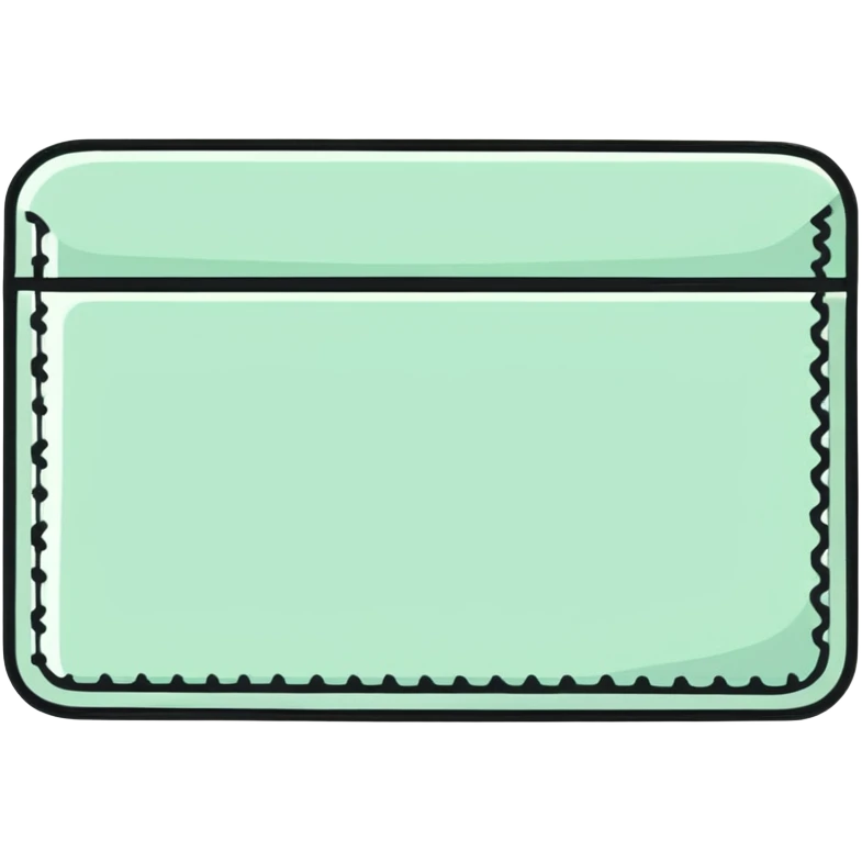 elegant black wallet emoji