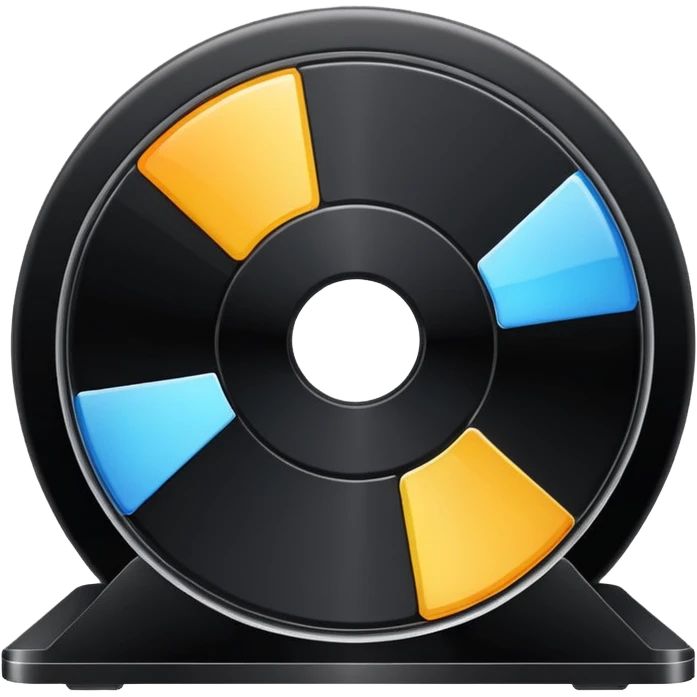 black computer disk emoji