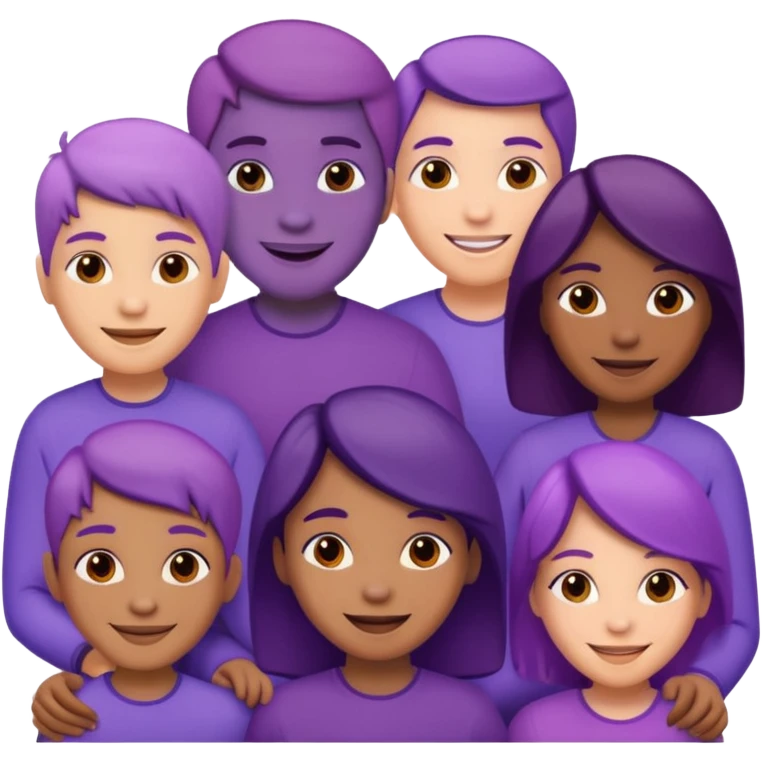 purple people group connect emoji