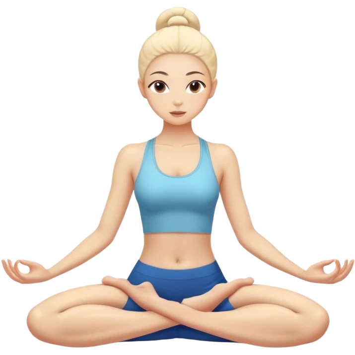 Yoga girl  emoji
