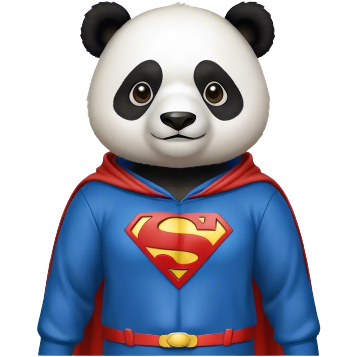 Panda superman hoodie emoji