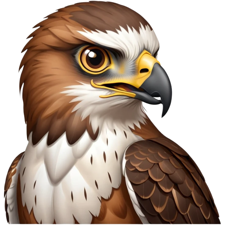 a hawk talking emoji