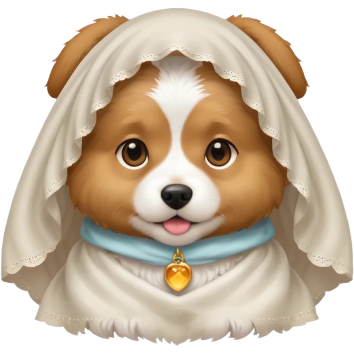 dog with white veil emoji