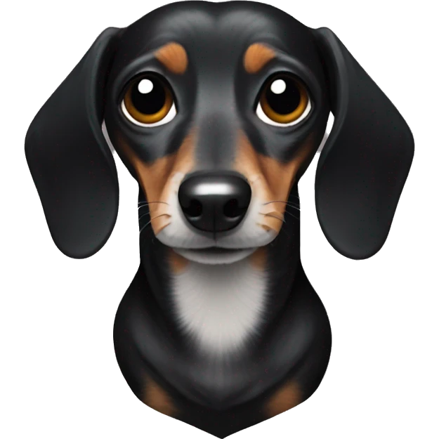 Goth dachshund  emoji
