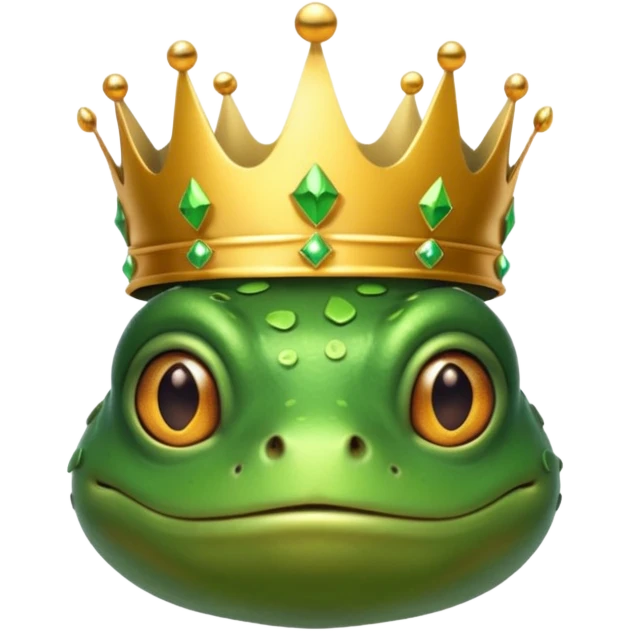 frog King, with crown emoji