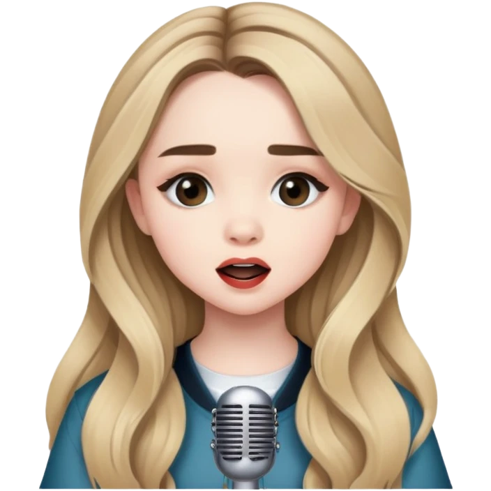 Sabrina carpenter singing  emoji
