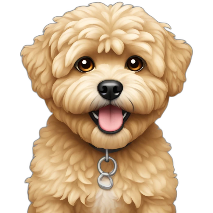 golden maltipoo angry emoji