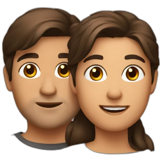 Brune et brun  emoji
