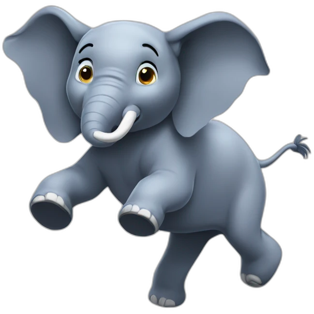 Elefante volando emoji